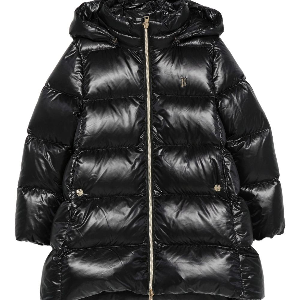 Piumino per bambina Herno Kids nero con cappuccio PI000187G12017Z 9300 HERNO KIDS