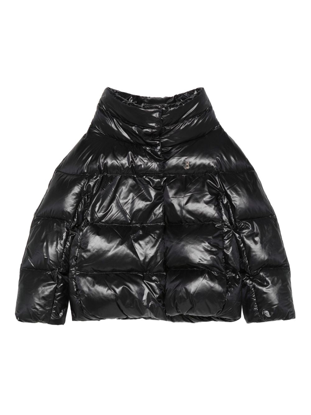 Giacca trapuntata per bambina Herno Kids nero a collo alto PI000189G12017Z 9300 HERNO KIDS