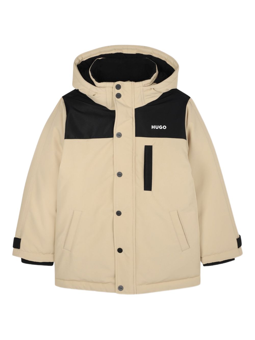 Giubbino per bambino Hugo Kids beige con design color-block G00485 P90 Hugo KIDS