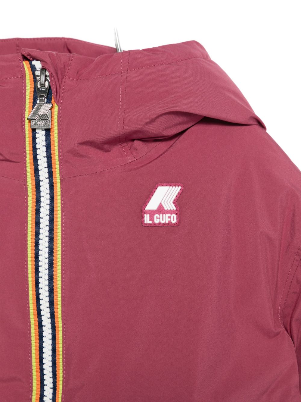Giubbino P. Fiorelle per bambina Il Gufo x K-Way Kids fucsia con stampa Gufo effetto tribale A25GGM0001KSTP2 T75 IL GUFO KIDS