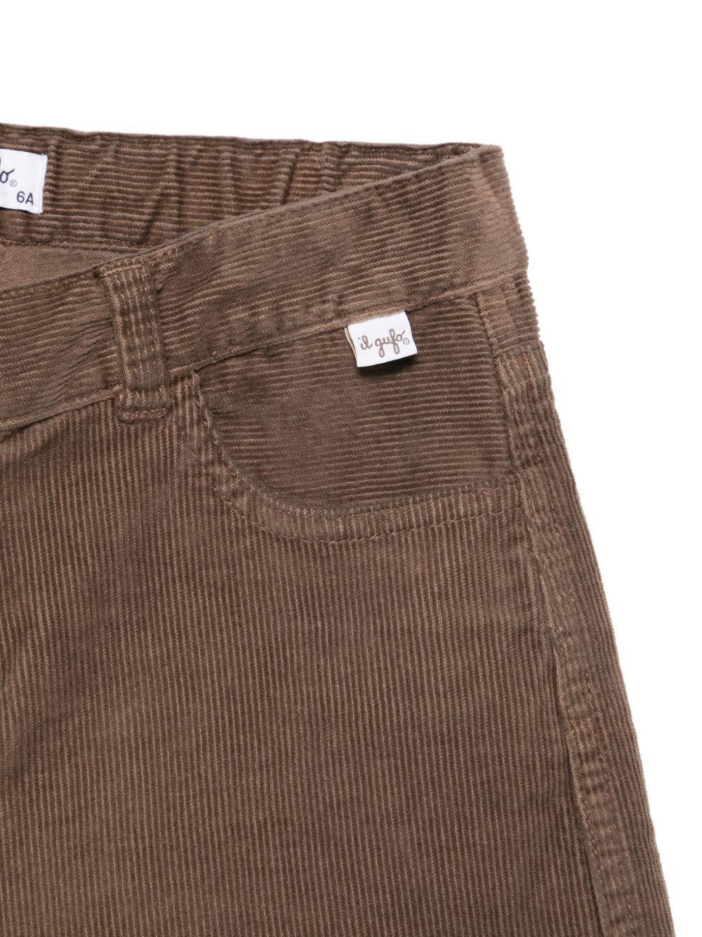 Shorts per bambina Il Gufo marrone in velluto a coste A25GPB0003V6022 183 IL GUFO KIDS
