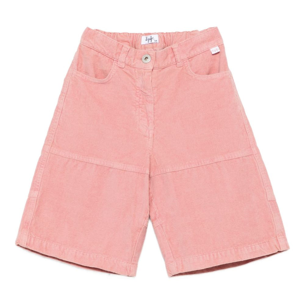 Shorts per bambina Il Gufo con pannelli in velluto a coste A25GPB0003V6022 337 IL GUFO KIDS