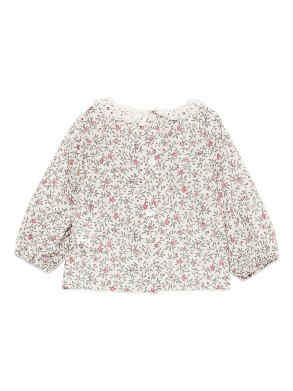 Camicia per neonata Jesurum Baby écru con stampa floreale ALBA VAR.23 JESURUM KIDS