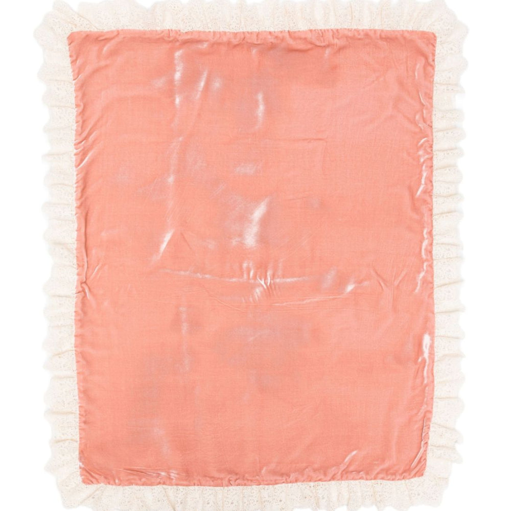 Coperta per neonata Jesurum Baby rosa con dettaglio pizzo COCCA VAR.25 JESURUM KIDS
