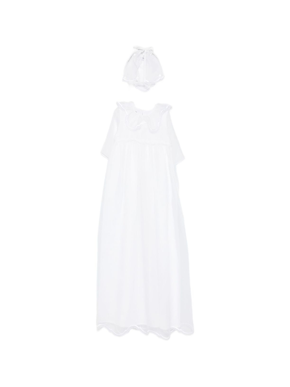 Abito per neonata Jesurum Baby bianco con colletto alla Peter Pan VENEZIANO VAR.80 JESURUM KIDS