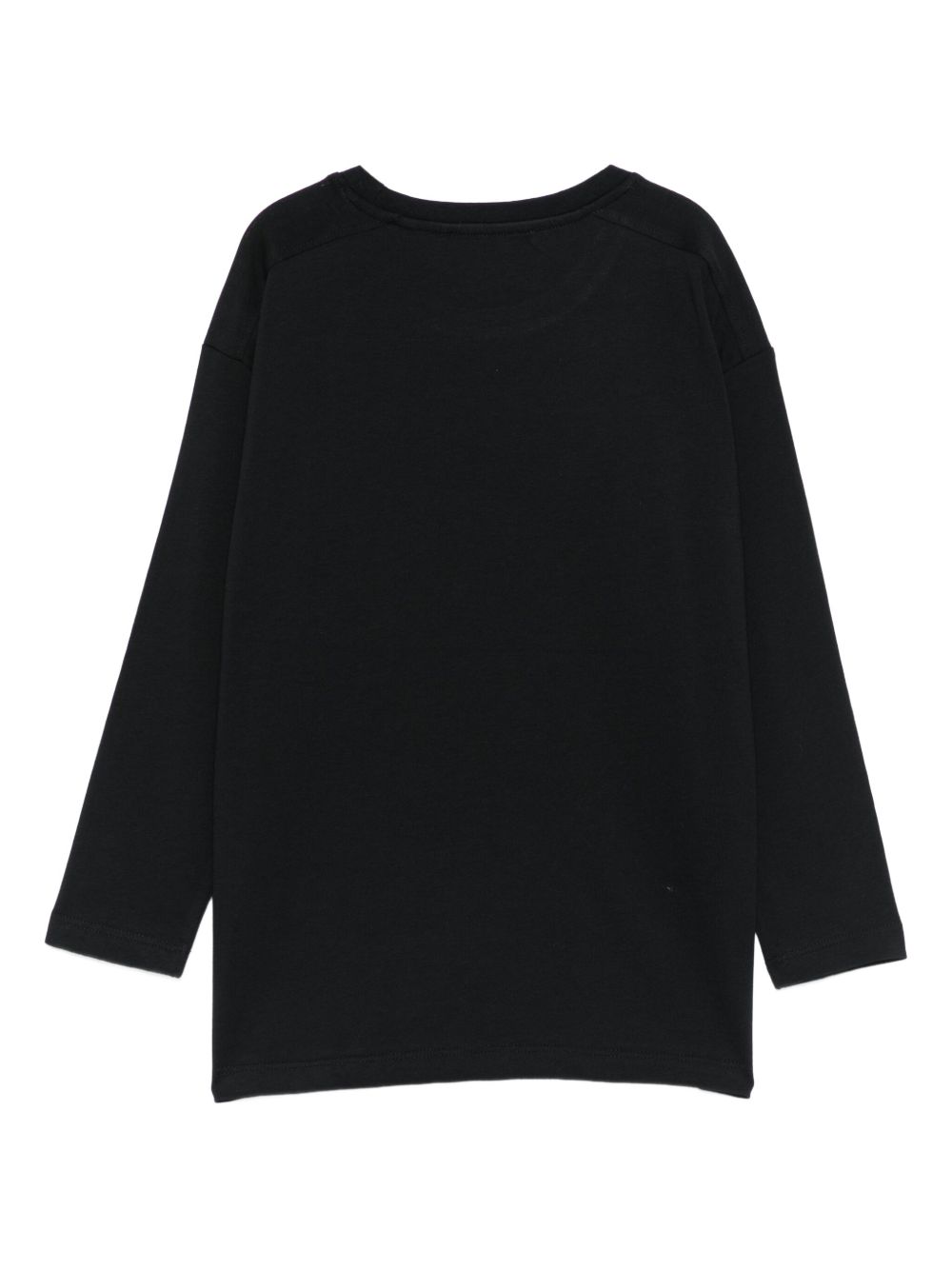 T-shirt per bambino John Richmond Junior nero con dettaglio logo RBA25016TS BLACK JOHN RICHMOND KIDS