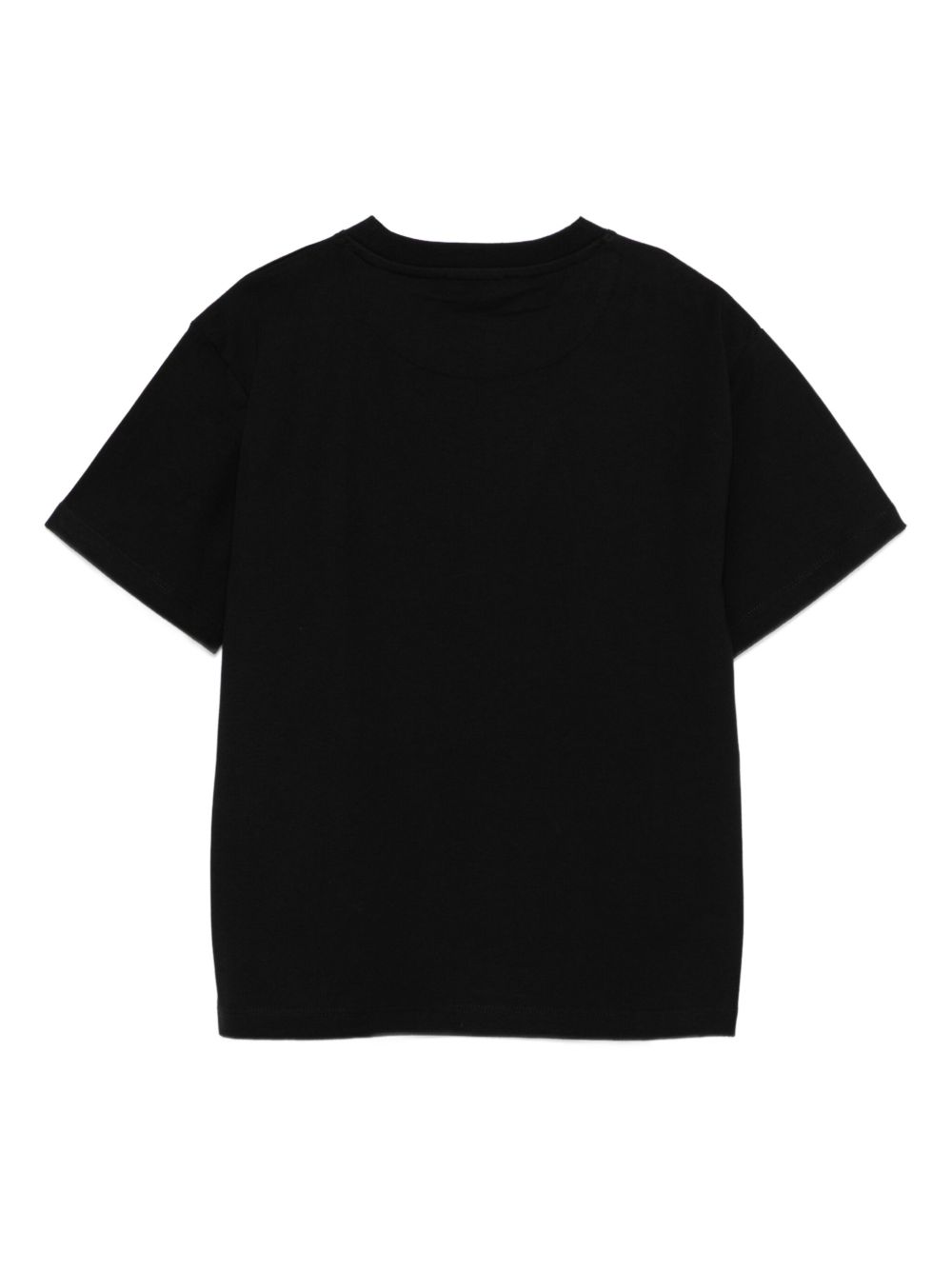 T-shirt per bambino John Richmond Junior nero con scritta in rilievo RBA25024TS BLACK JOHN RICHMOND KIDS