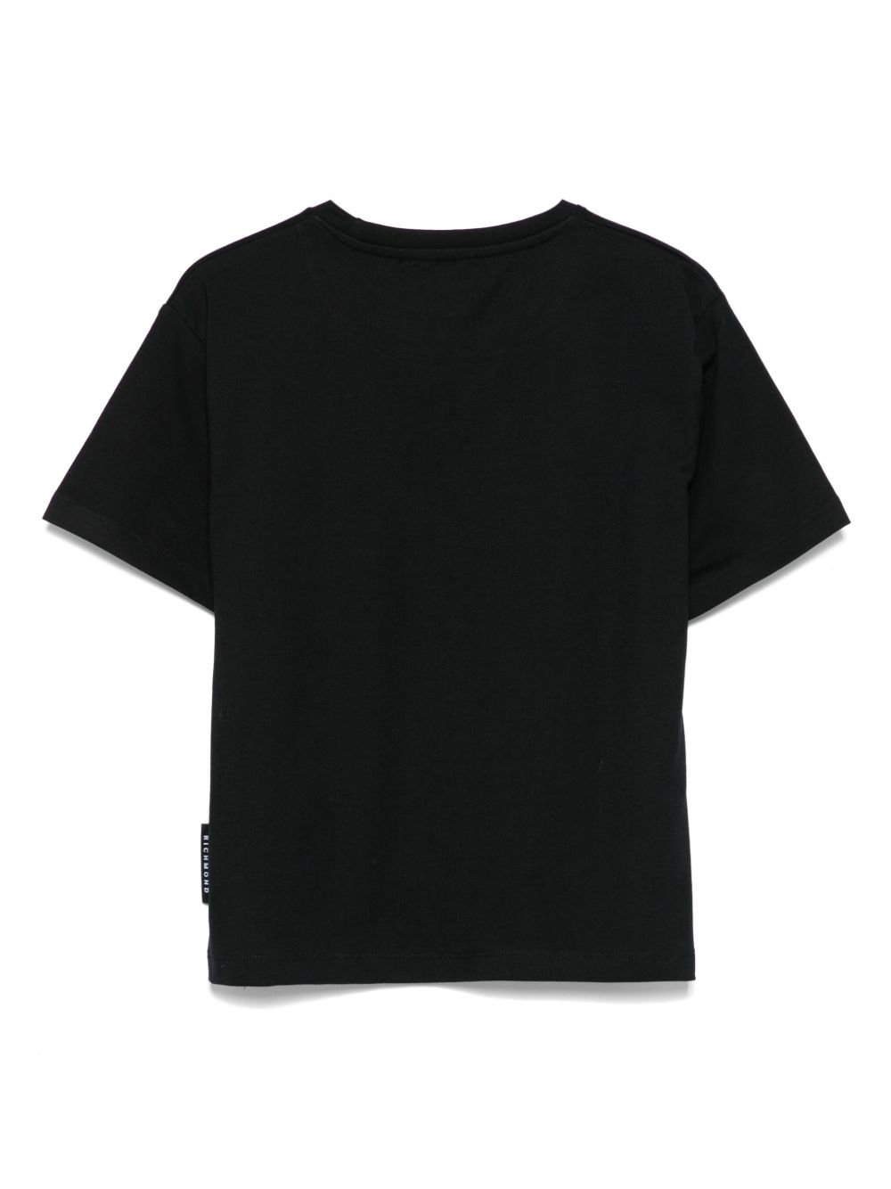 T-shirt per bambina John Richmond Junior nero con stampa grafica RGA25037TS BLACK JOHN RICHMOND KIDS