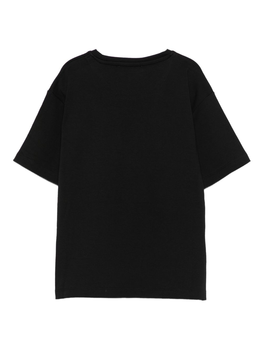T-shirt per bambina John Richmond Junior nero con stampa logo RGA25094TS BLACK JOHN RICHMOND KIDS