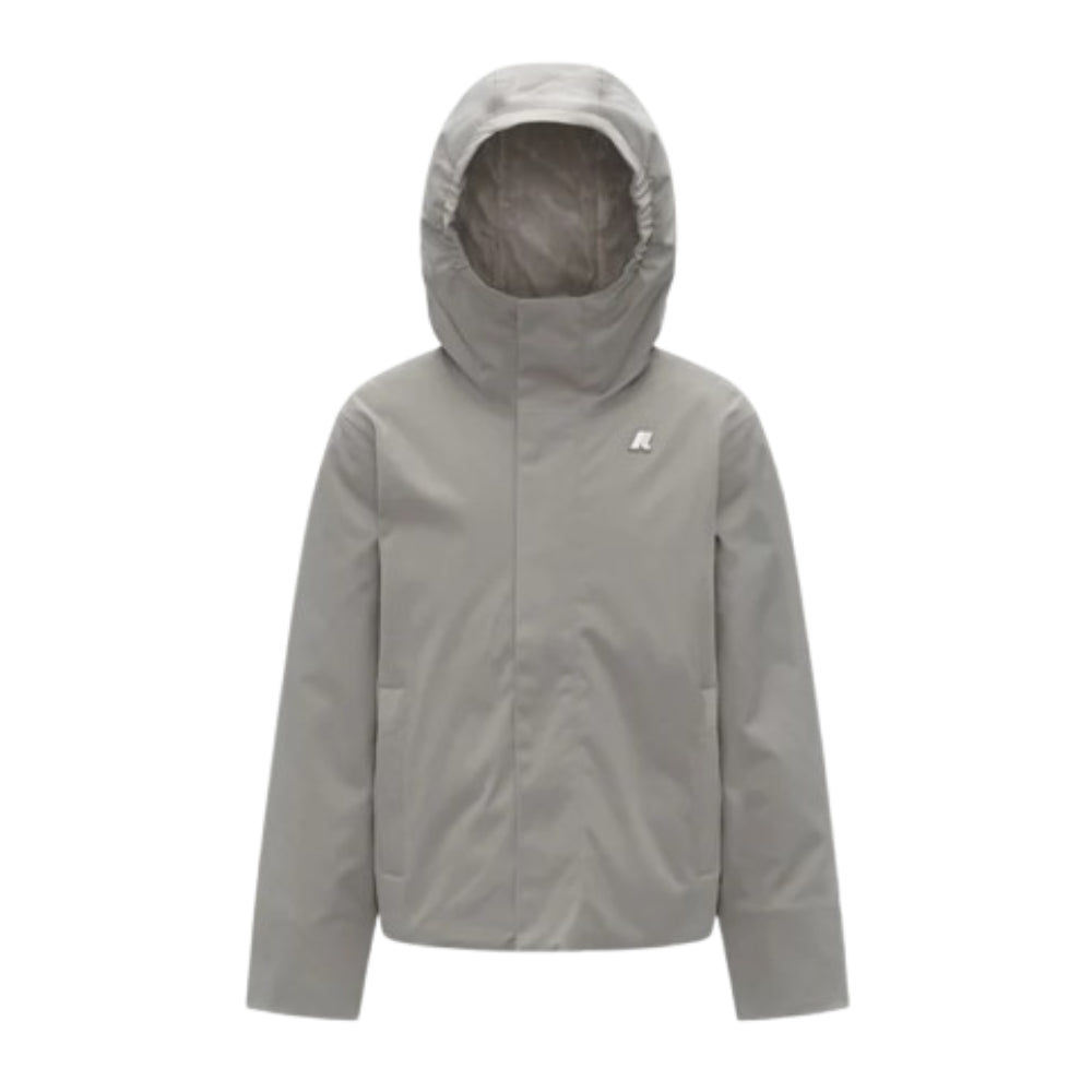Giubbotto P. Jacko Twill Marmotta per bambino K-Way Kids grigio con imbottitura leggera K1128FW BBU K-WAY KIDS