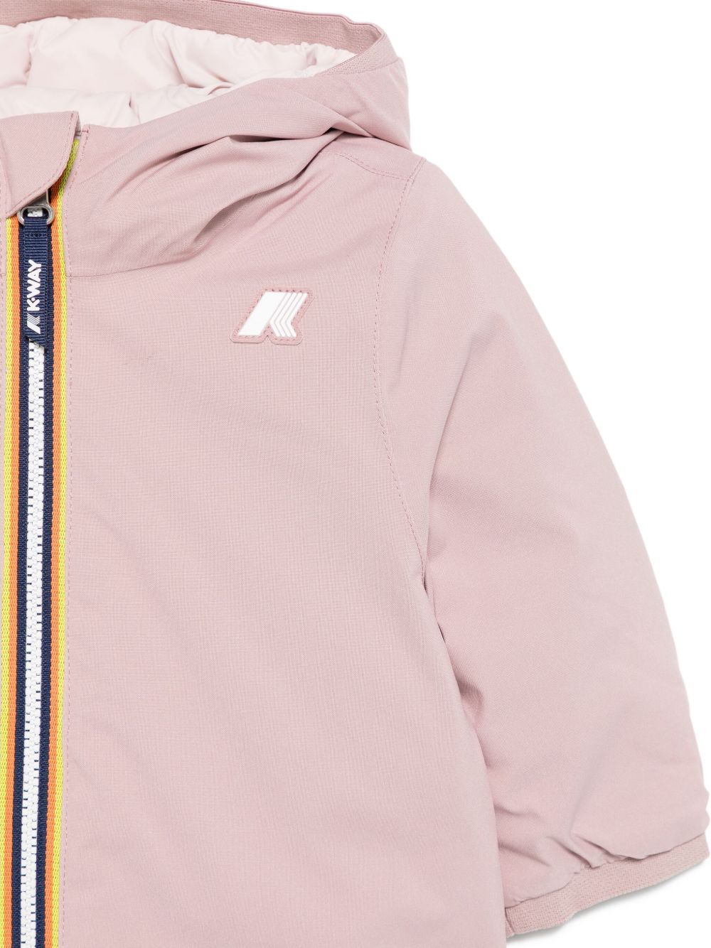 Giubbino per neonata K-Way Kids rosa con design reversibile K7132PW B3C K-WAY KIDS