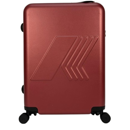 Trolley Eudoxieur per bambini K-Way Kids rosso con monogramma K-Way in rilievo tono su tono K81439W WNN K-WAY KIDS