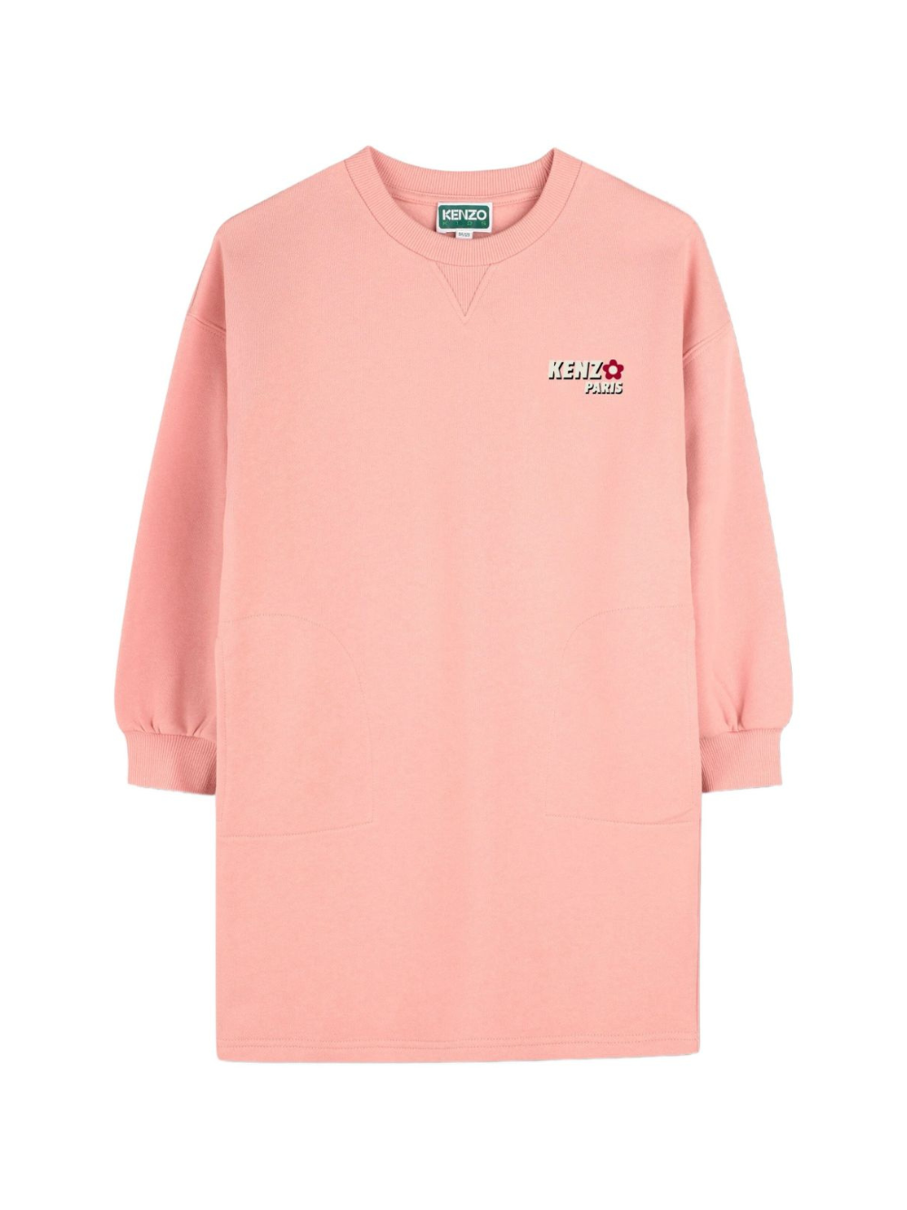 Abito per bambina Kenzo Kids rosa con stampa logo sul petto K61346 47H KENZO KIDS