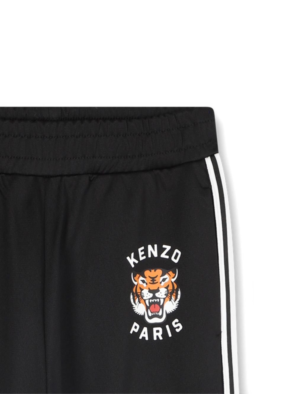 Pantaloni sportivi per bambino Kenzo Kids nero con righe laterali K61477 095 KENZO KIDS