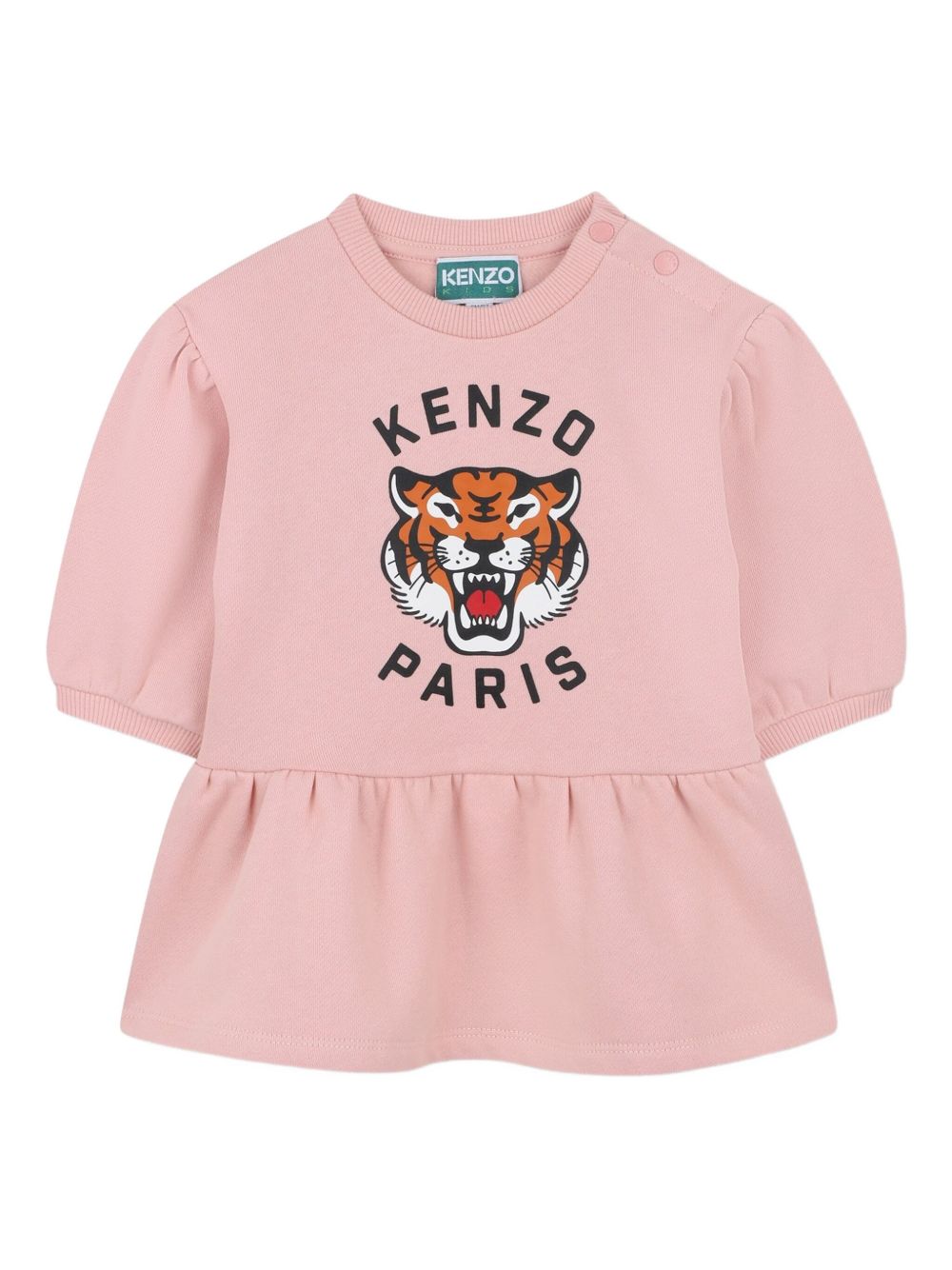 Abito per neonata Kenzo Kids rosa con stampa Tiger Head K61499 47H KENZO KIDS