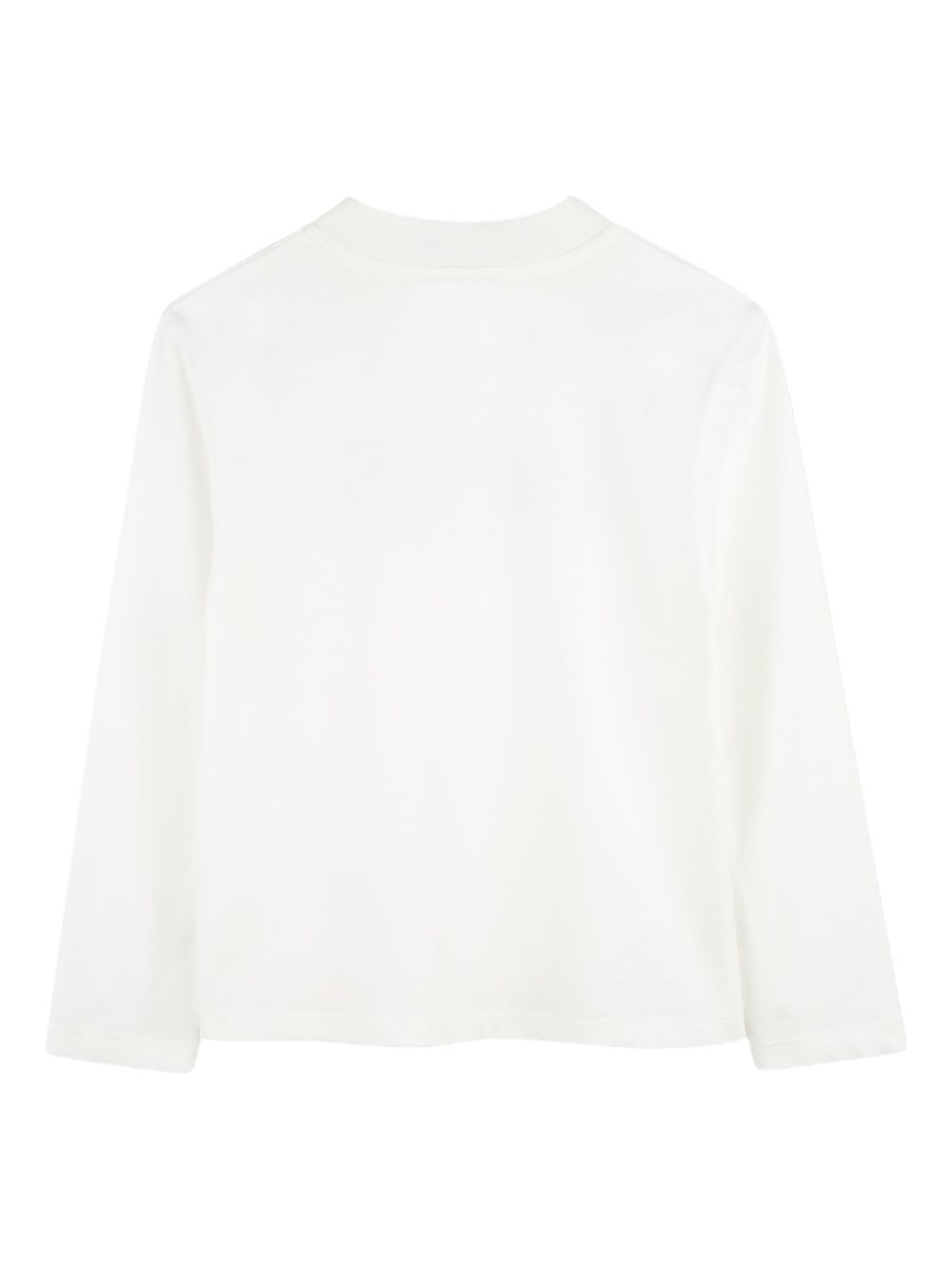 T-shirt per bambina Lanvin Enfant bianco a maniche lunghe con logo N30253 117 LANVIN KIDS