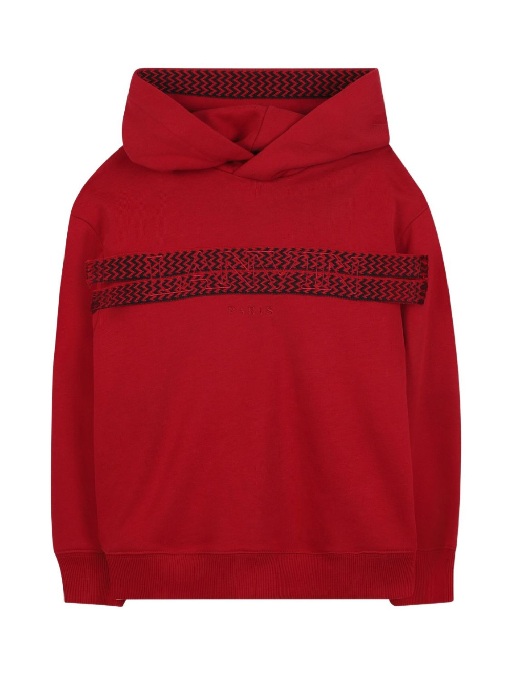 Felpa per bambino Lanvin Enfant rossa con dettaglio logo N30293 959 LANVIN KIDS