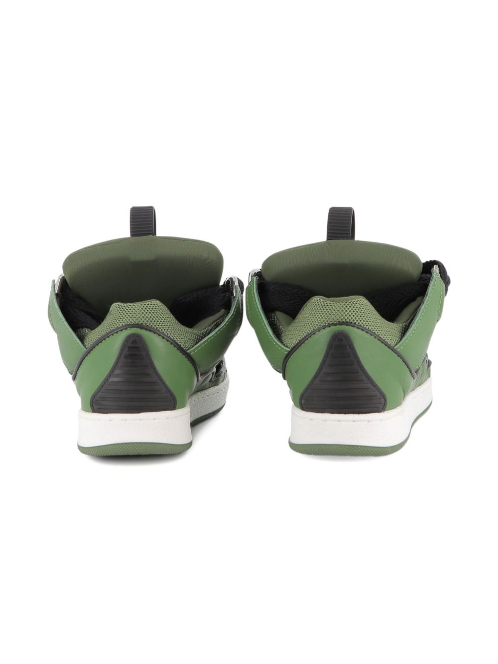 Sneakers Curb per bambino Lanvin Enfant verdi con linguetta imbottita N30308 665 LANVIN KIDS