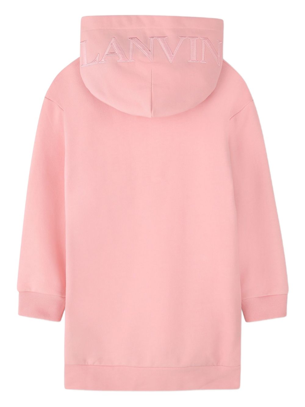 Abito per bambina Lanvin Enfant rosa con cappuccio N30312 48N LANVIN KIDS