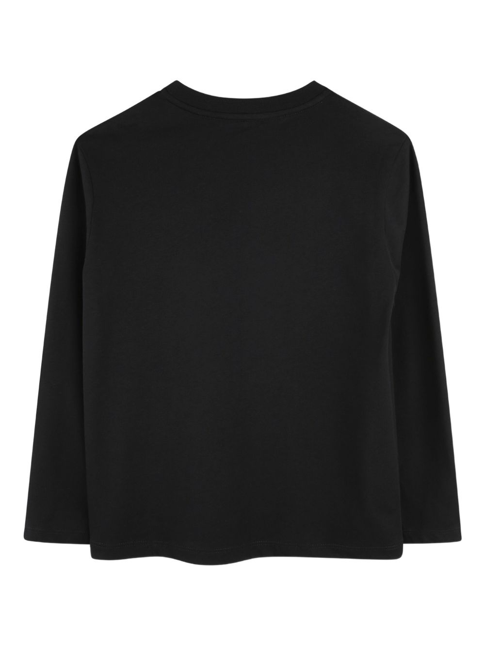 T-shirt per bambino Lanvin Enfant nero con logo ricamato N30321 09B LANVIN KIDS