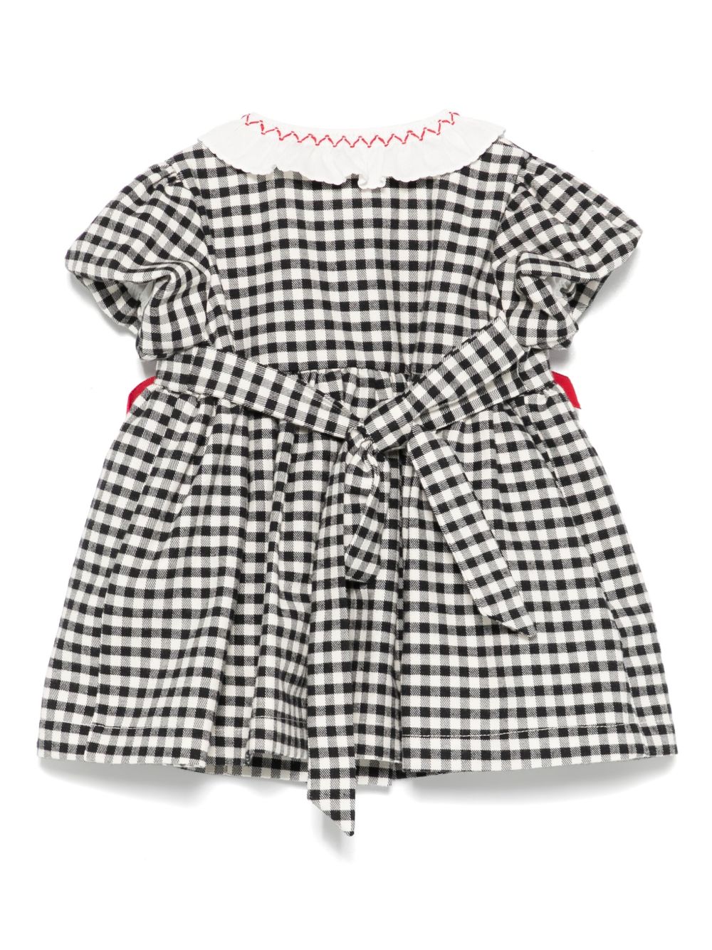 Abito per neonata La Stupenderia bianco e nero con colletto alla Peter Pan 1TBAB12 Y09 LA STUPENDERIA KIDS