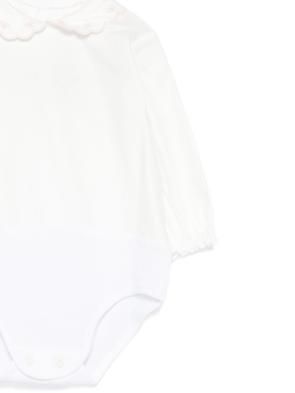Set tutina e shorts per neonata La Stupenderia rosa con colletto smerlato 1TBCT08 M06PIN LA STUPENDERIA KIDS