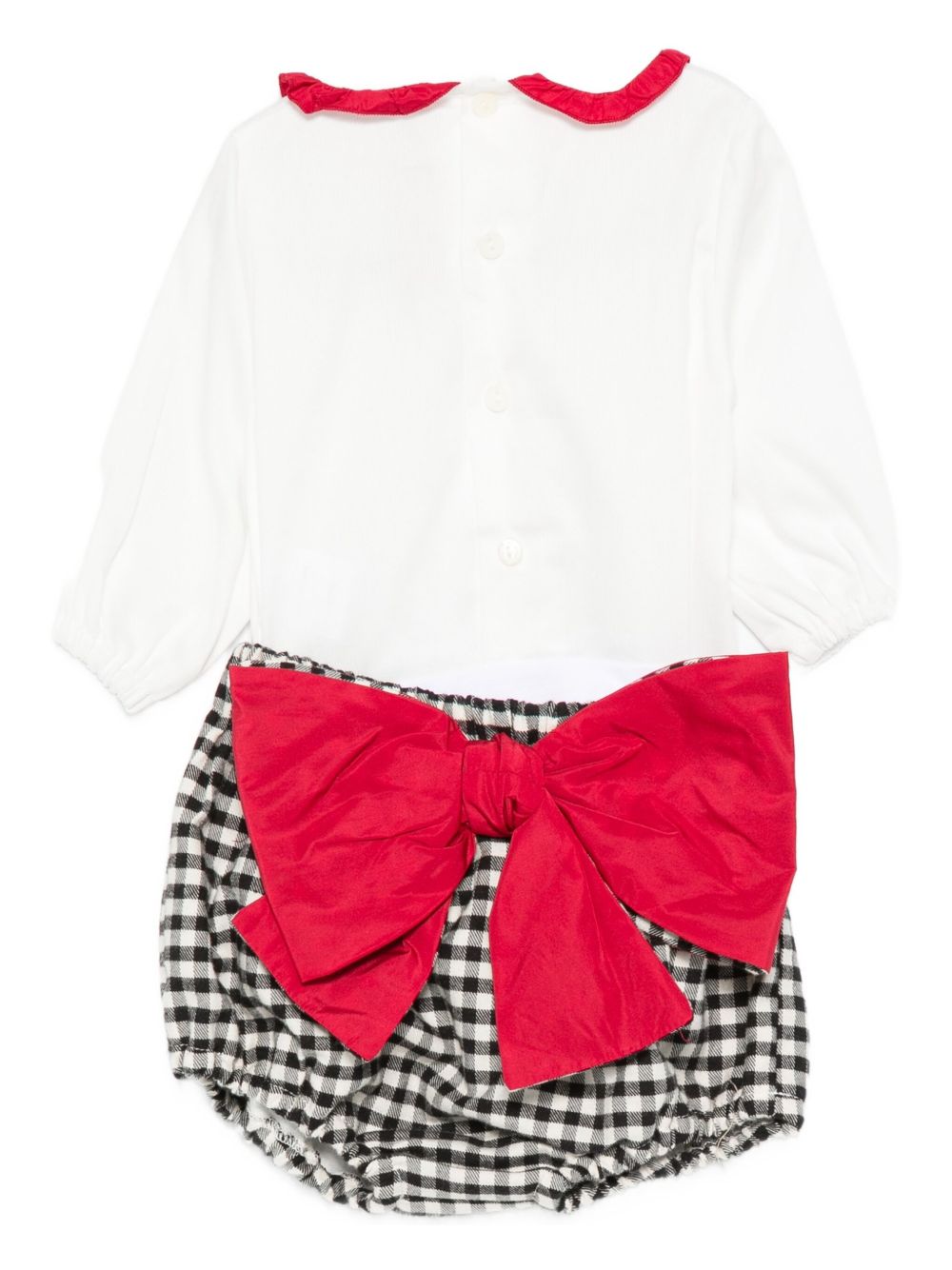 Set t-shirt e shorts per neonata La Stupenderia multicolore con dettaglio fiocco rosso 1TBCT16 Y09 LA STUPENDERIA KIDS