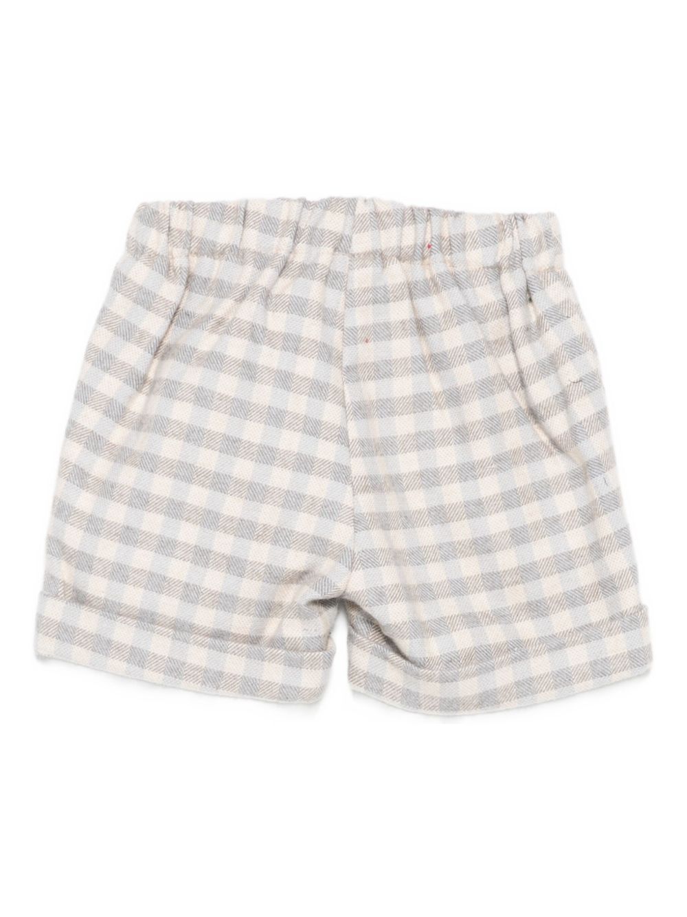 Shorts per neonato La Stupenderia beige con motivo a quadri 1TCBR21 Y21 LA STUPENDERIA KIDS