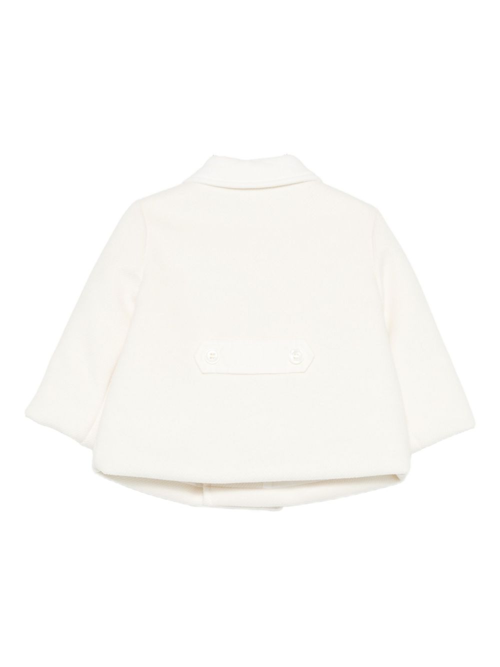 Cappotto a doppiopetto per neonata La Stupenderia bianco con colletto classico 1TCGB13 H32 LA STUPENDERIA KIDS