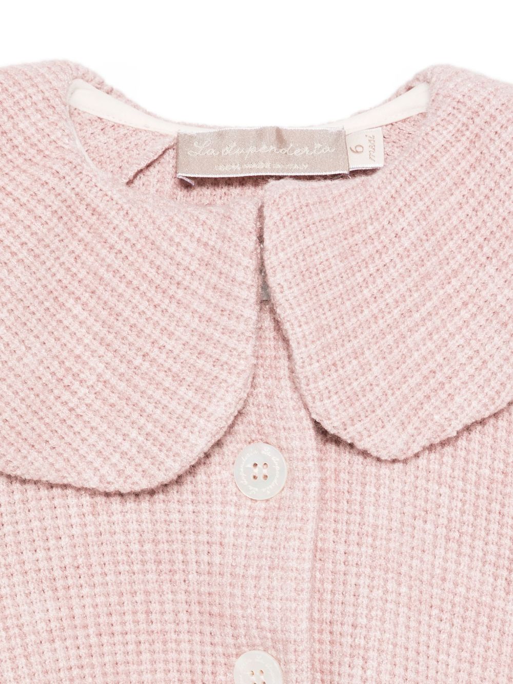Cardigan per neonata La Stupenderia rosa con colletto arricciato 1TCGC22 M06 LA STUPENDERIA KIDS