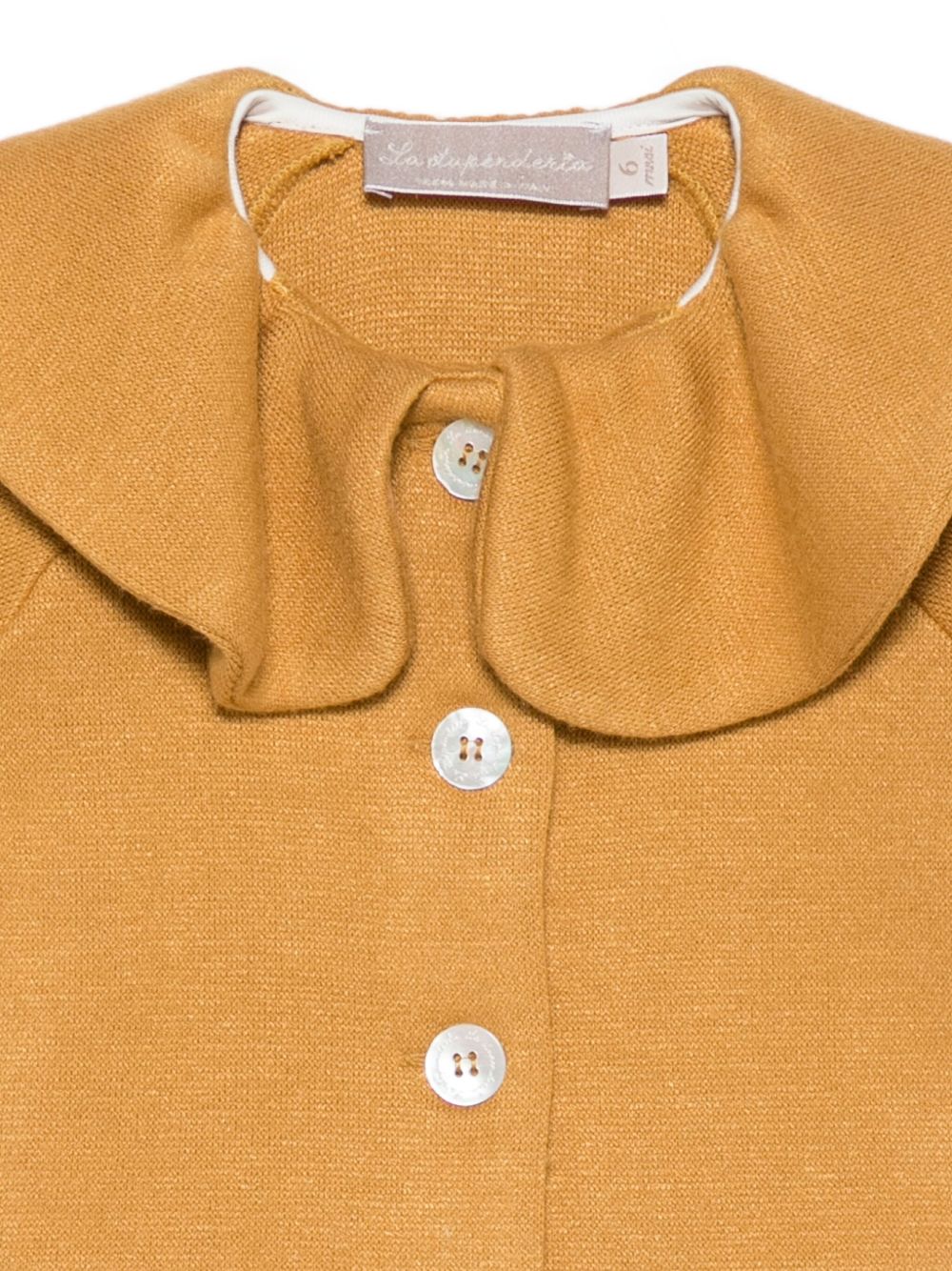Cardigan per neonata La Stupenderia giallo con colletto arricciato 1TCGC22 M18 LA STUPENDERIA KIDS