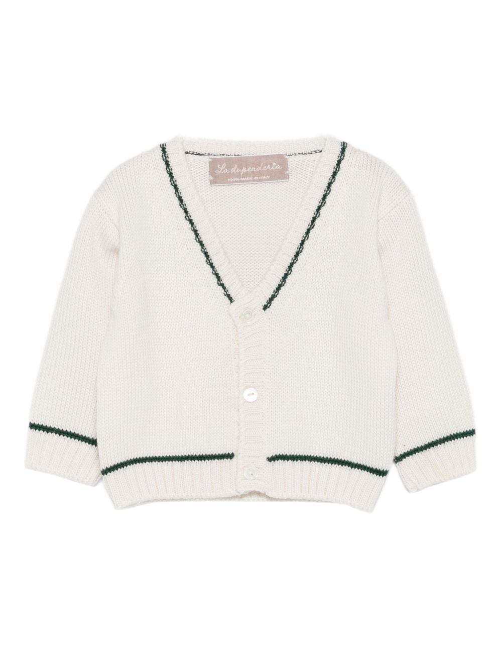 Cardigan per neonato La Stupenderia bianco con scollo a V 1WCCR61 827 LA STUPENDERIA KIDS