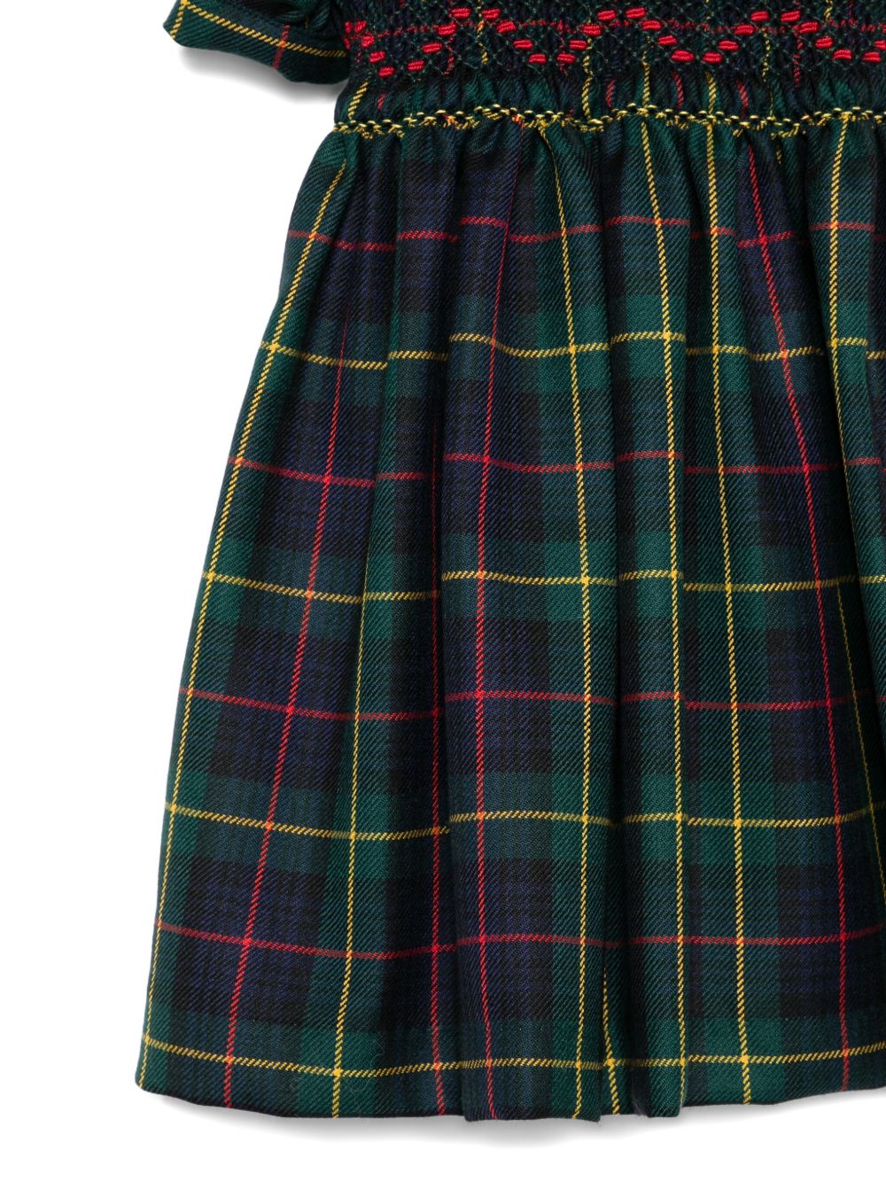 Abito per bambina Mariella Ferrari verde con motivo tartan ABD4MC 049 MARIELLA FERRARI KIDS