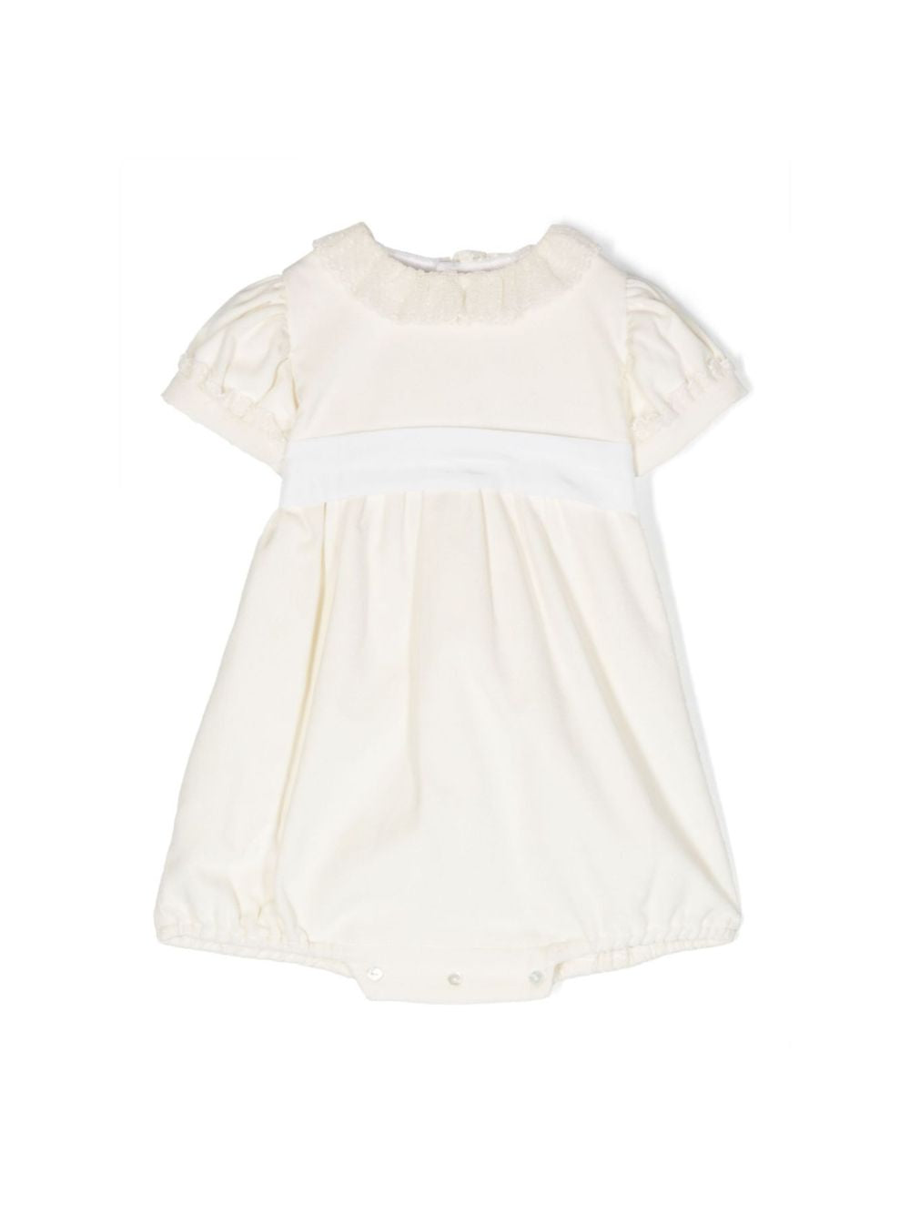 Tutina per neonata Mariella Ferrari bianco con fiocco ABM11MCT 037 MARIELLA FERRARI KIDS