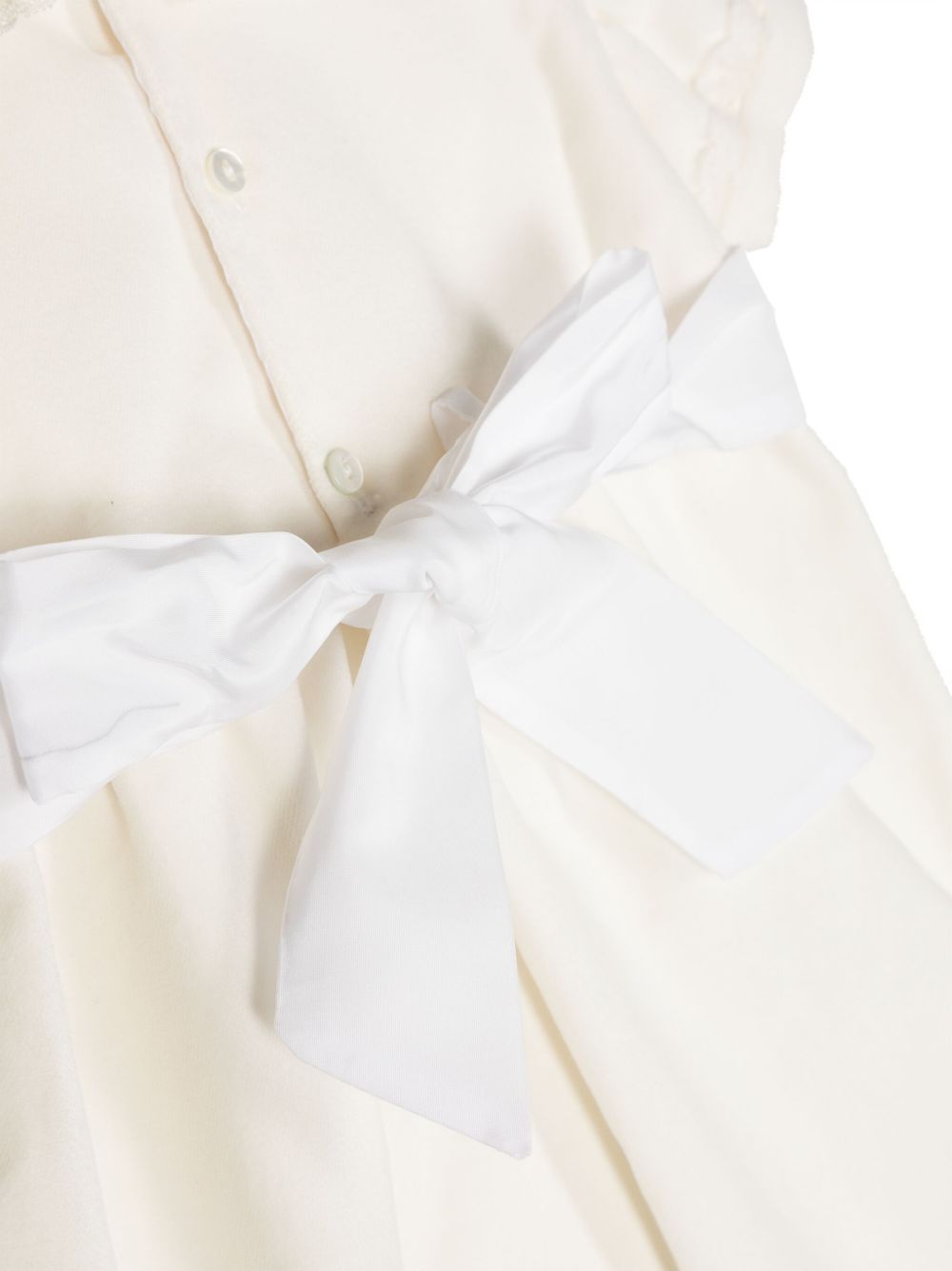 Tutina per neonata Mariella Ferrari bianco con fiocco ABM11MCT 037 MARIELLA FERRARI KIDS