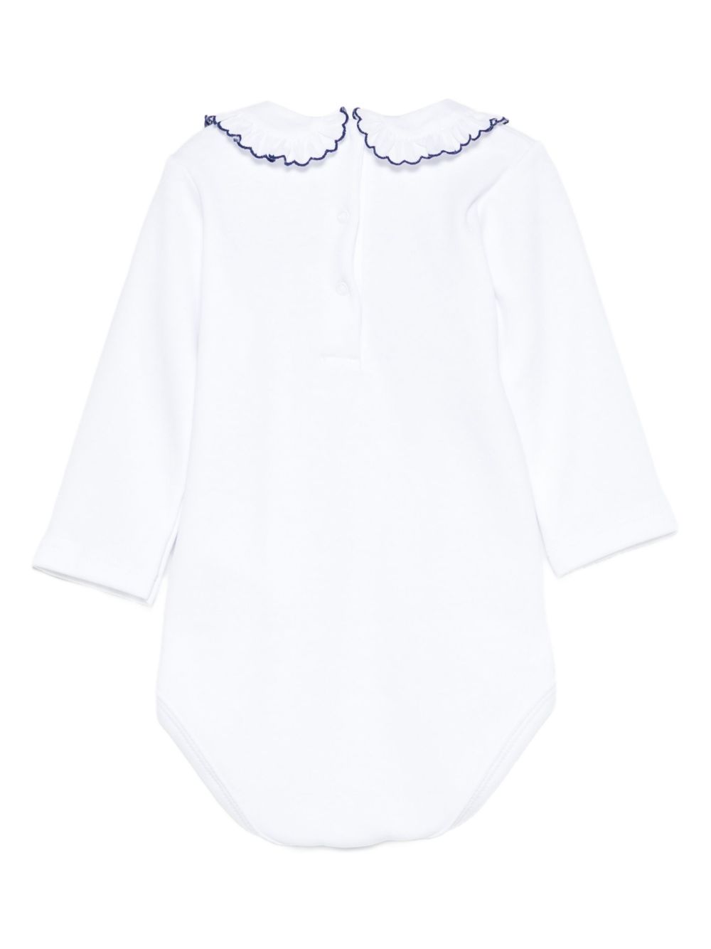 Tutina per neonata Mariella Ferrari bianco con rifiniture blu CMY23ML 093B MARIELLA FERRARI KIDS