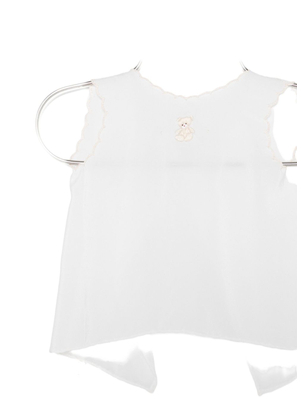 T-shirt per neonata Mariella Ferrari bianca con ricamo orsetto CO19 BURRO MARIELLA FERRARI KIDS
