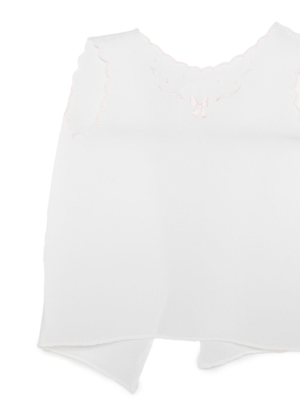 T-shirt per neonati Mariella Ferrari bianca con dettagli ricamati rosa COB2 ROSA MARIELLA FERRARI KIDS
