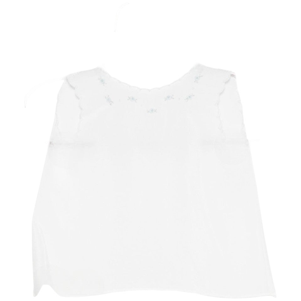 T-shirt per neonata Mariella Ferrari bianca con dettagli ricamati COG7 AZZURRO MARIELLA FERRARI KIDS