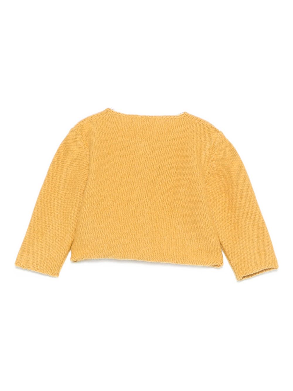 Cardigan per neonata Mariella Ferrari giallo con ricamo a fiori MGC3 154 MARIELLA FERRARI KIDS