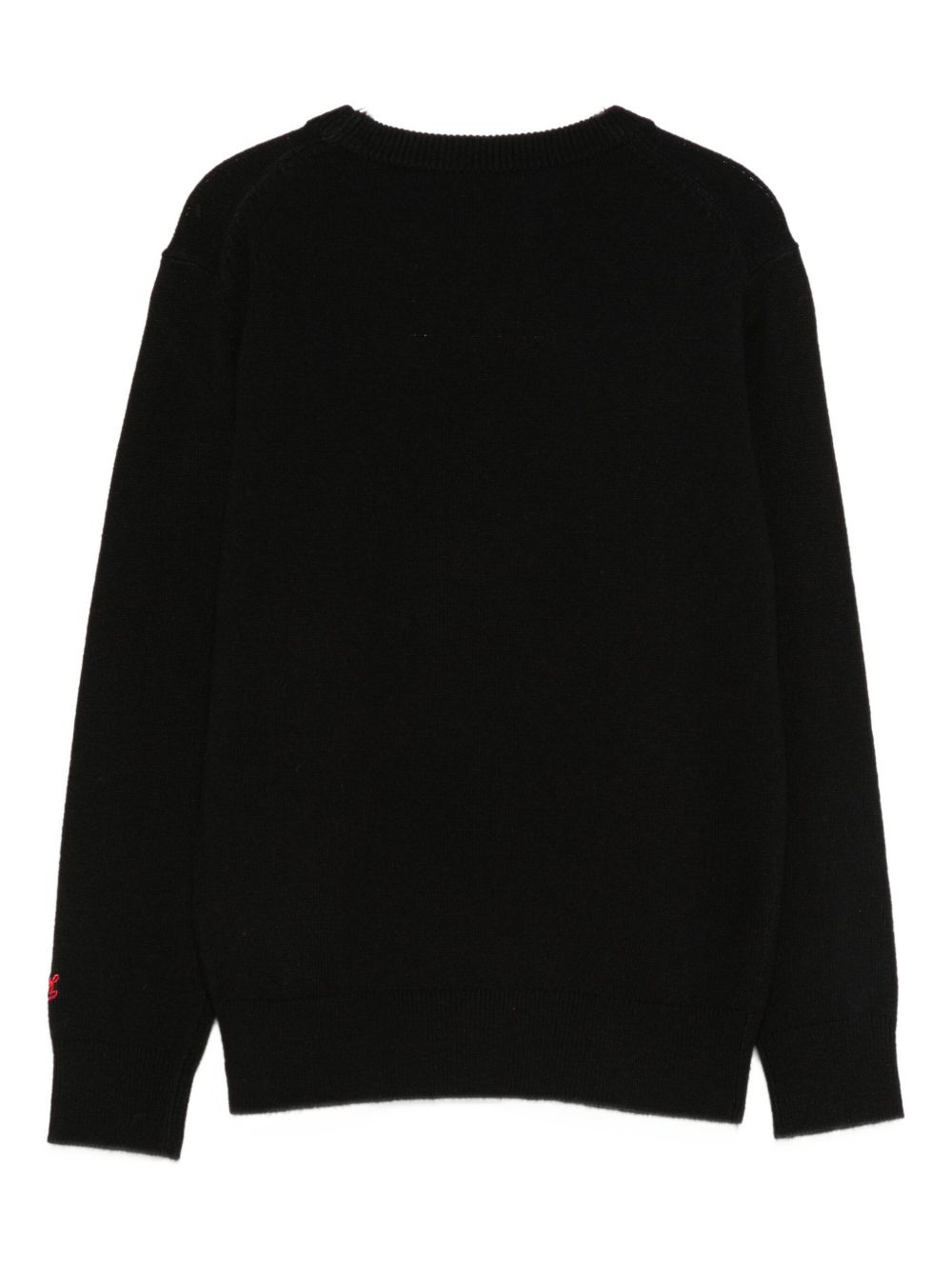 Maglione per bambino MC2 Saint Barth Kids nero con ricamo Grinch sul davanti DOU0001 02490I MC2 ST. BARTH KIDS