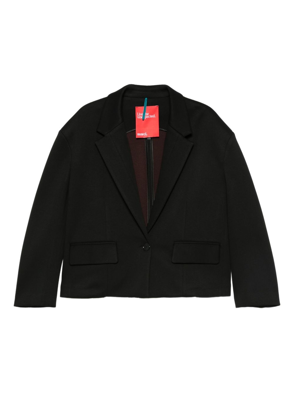 Giacca per donna Merci nera con revers classici HM04 BLACK MERCI