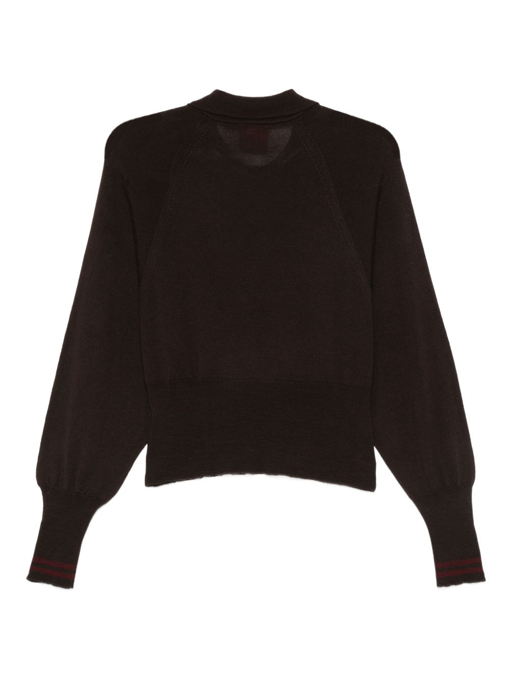 Maglia per donna Merci marrone con colletto stile polo W206 COFFEE MERCI