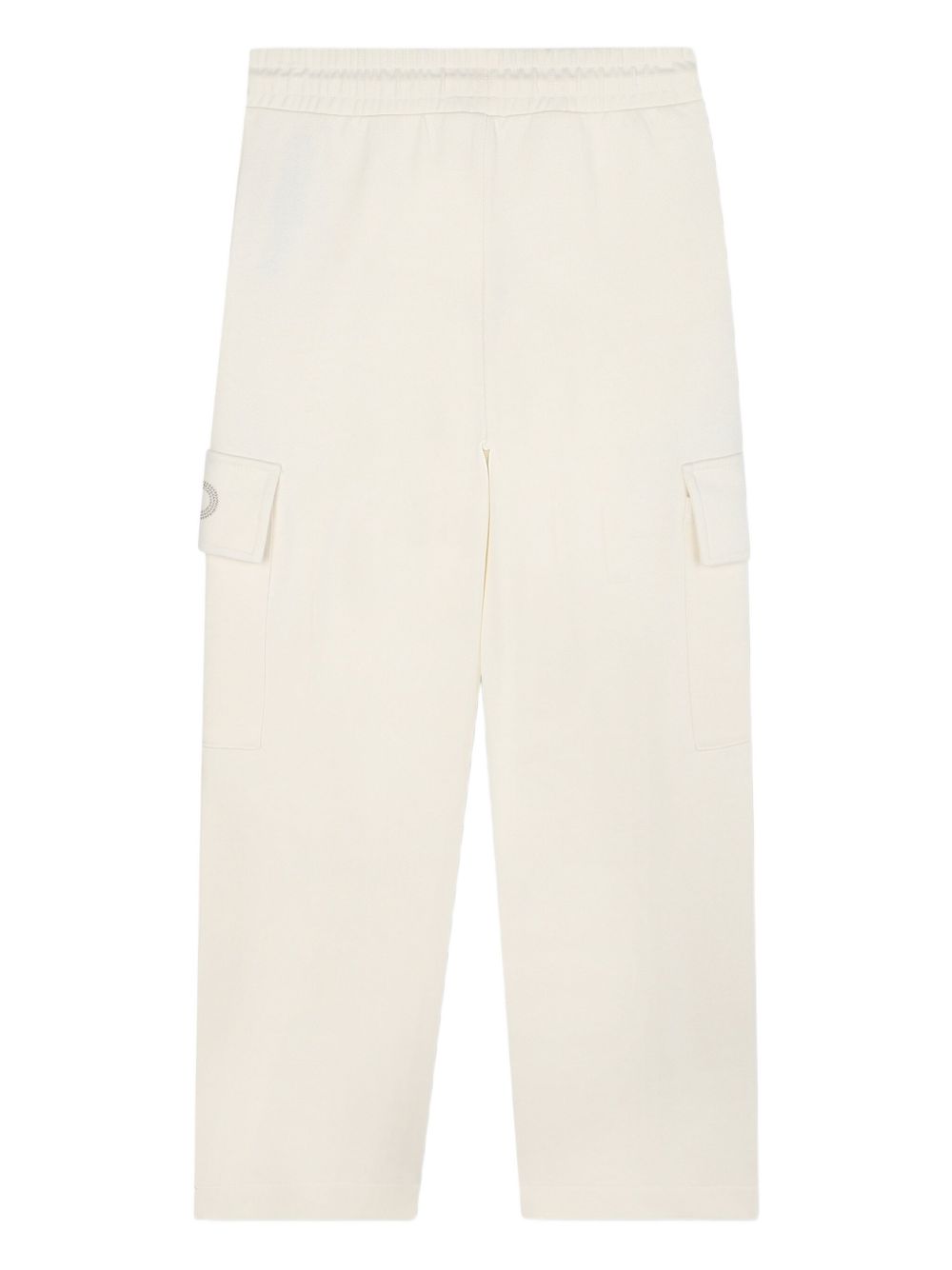 Pantaloni sportivi per bambina Michael Kors Kids bianchi con tasche cargo R30453 190 MICHAEL KORS KIDS