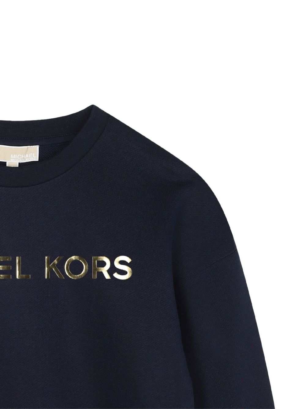 Felpa per bambina Michael Kors Kids blu con stampa logo R30469 849 MICHAEL KORS KIDS