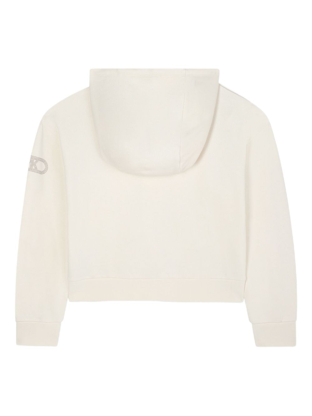 Felpa con cappuccio per bambina Michael Kors Kids bianca con zip R30471 190 MICHAEL KORS KIDS