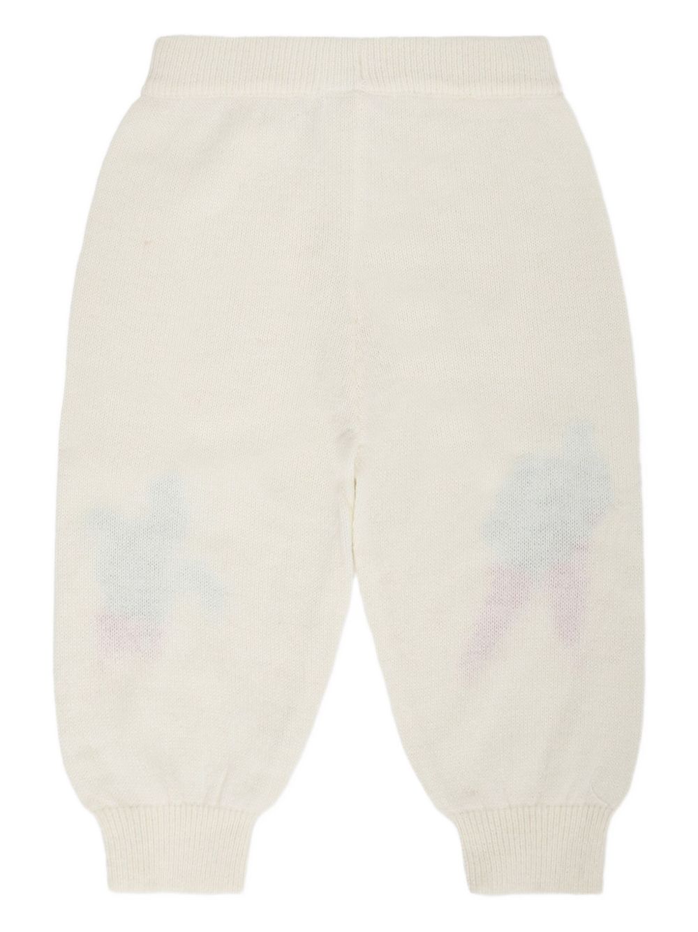 Pantaloni per neonata Molo beige chiaro con intarsio 4W25I209 9653 MOLO KIDS