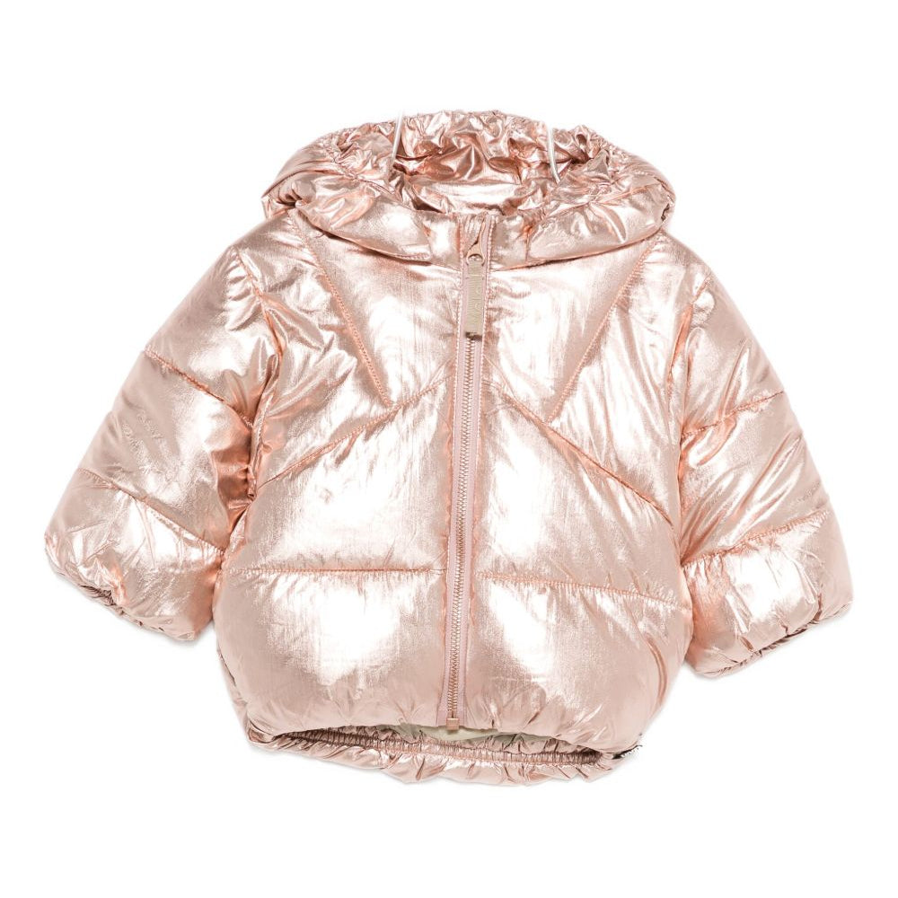 Giubbino Harpo per neonata Molo rosa con effetto metallizzato 5W25M318 5399 MOLO KIDS