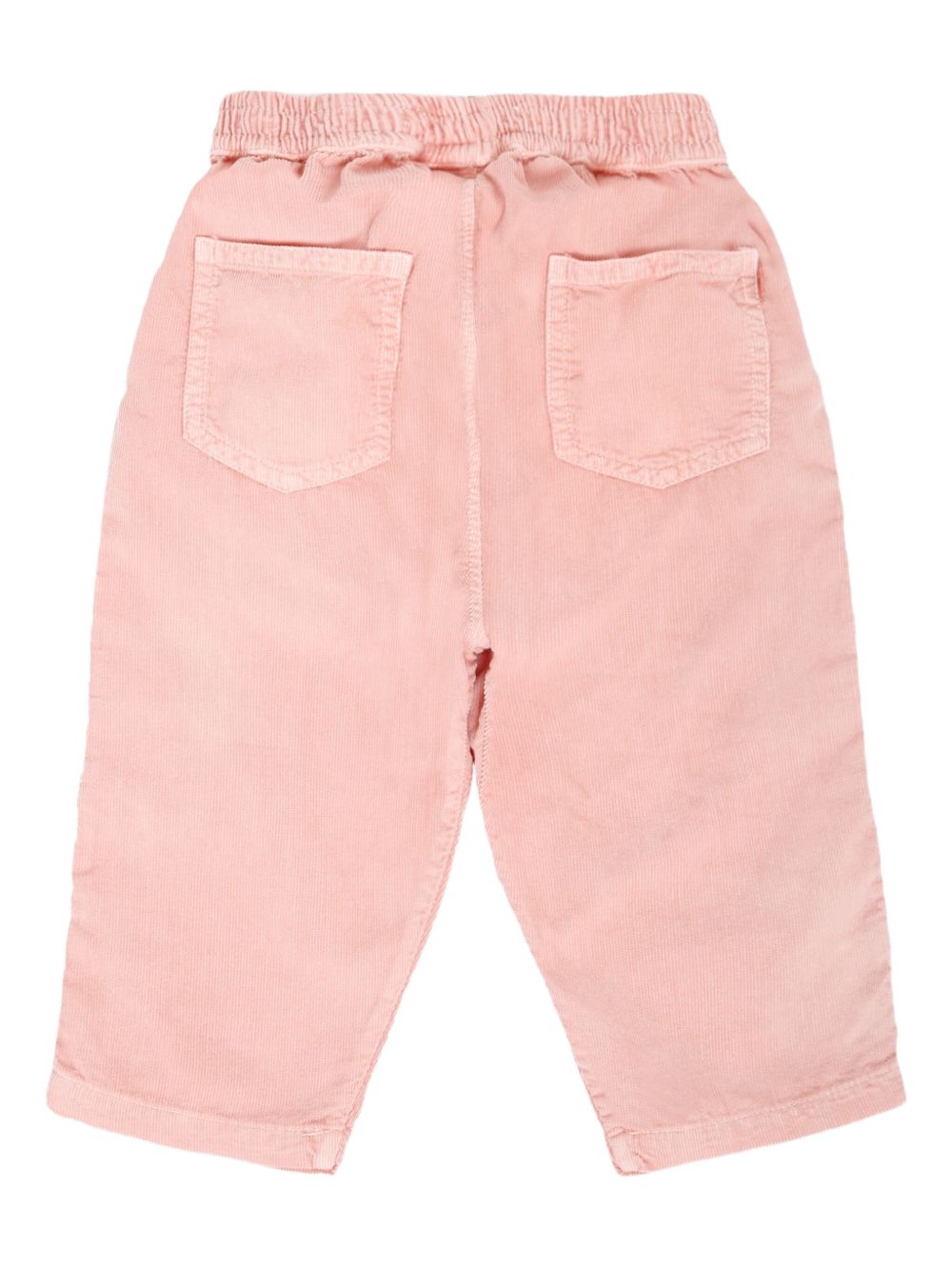 Pantaloni a coste per neonata Molo rosa cipria con vita elasticizzata 6W25I107 5494 MOLO KIDS