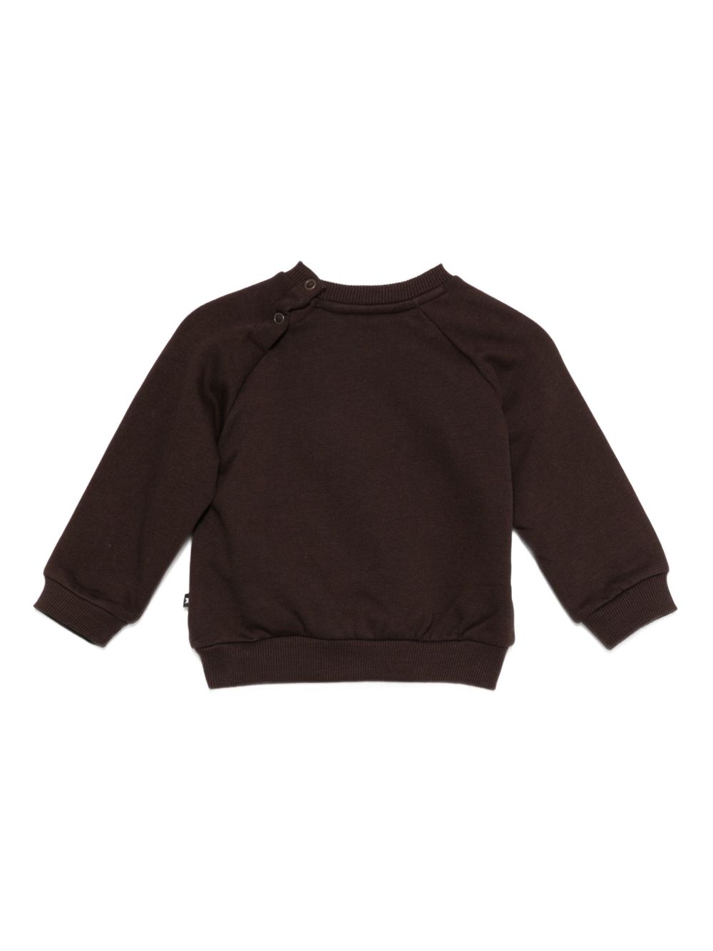 Felpa per neonati Molo marrone con orsetto ricamato 6W25J212 5522 MOLO KIDS